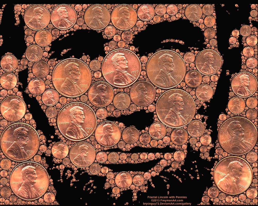 fractal_lincoln_with_pennies_by_bryceguy72-d5slfdq