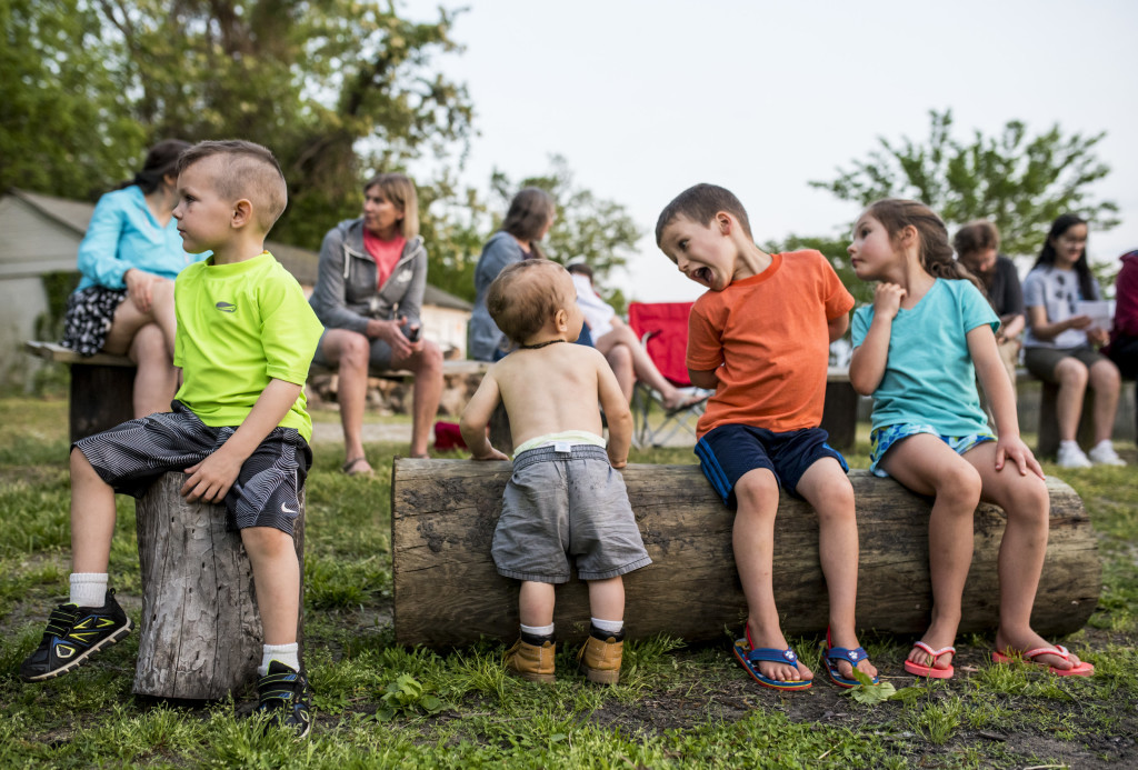 The congregation of Trinity Reformed Presbyterian Church, which worships weekly in Burtonsville, Maryland, gathered for their second annual church family camp at Camp Wabanna, located on the waterfront of the Chesapeake Bay in Mayo, Maryland on May 11-13, 2018. During the weekend retreat, the families of Trinity gathered for a bonfire with smores, wall climbing, kayaking, sports, fellowship, board games, a game show called "Minute to Win It," movie night, Psalm singing and a Lord's Day worship service. Guest speaker Rut Etheridge, chaplain of Geneva College in Beaver Falls, Pennsylvania, travelled to Wabanna with his family to give a presentation on Saturday morning about extending compassion and understanding to a generation of young adults who is being taught to believe that the self is the center of truth and the starting point of morality, rather than looking to God as their anchor. Etheridge also preached on Psalm 3 during the Sunday morning service.