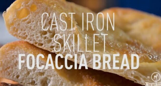VIDEO: Cast Iron Skillet Focaccia Bread